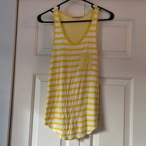 Gap Yellow Striped Tank. Women’s Size XS